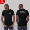 Koszulka Trenera Personalnego Odzież na Siłownię Trening Fitness Drukowany Top z Krótkim Rękawem
