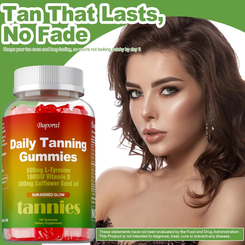 Blackening Gummies Contain a Blend of L-tyrosine and Vitamin D To Promote the Production of Natural Melanin.