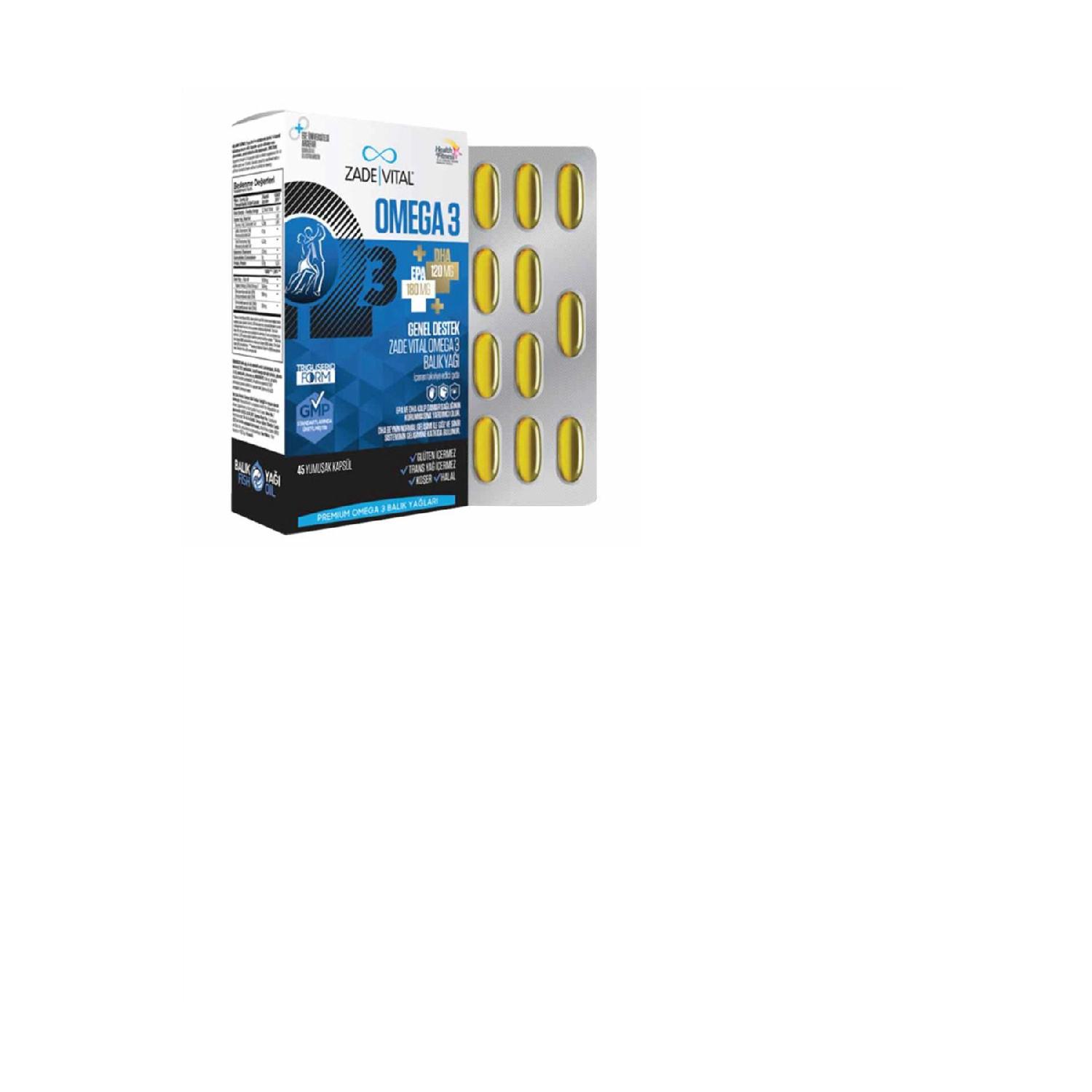 

Premium Omega 3 Fish Oil General Support 45 Capsules
