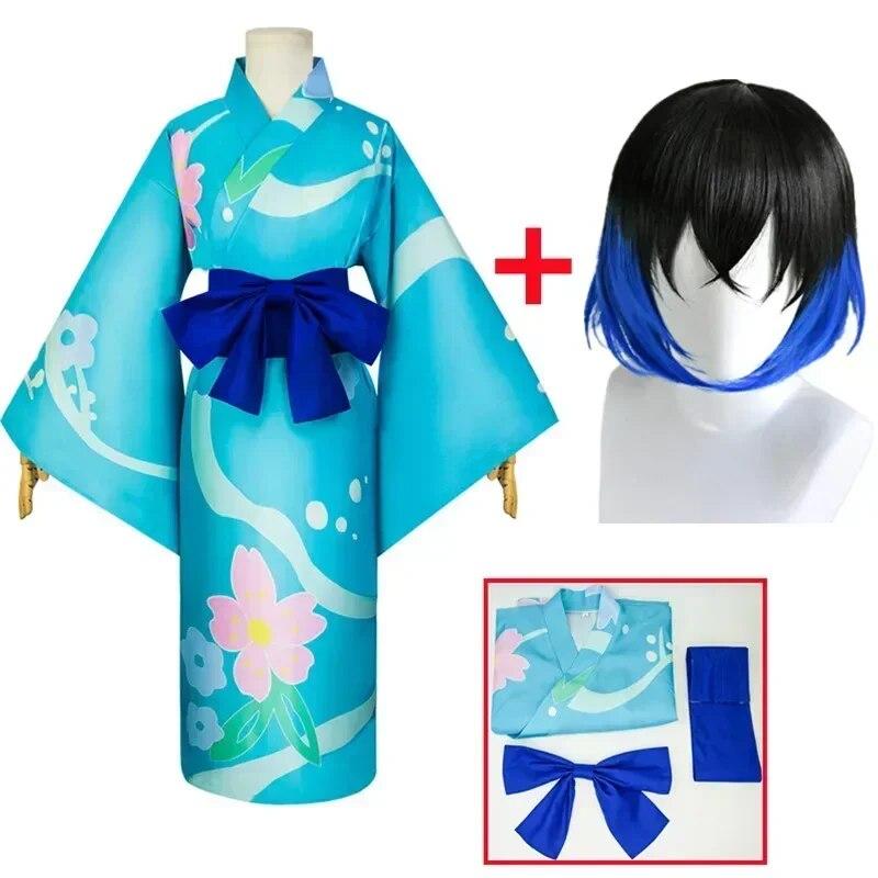 Season 2 Anime Demon Slayers Kimetsu No Yaiba Cosplay Costume Inosuke Hashibira Zenitsu Tanjirou Kimono Halloween Clothes