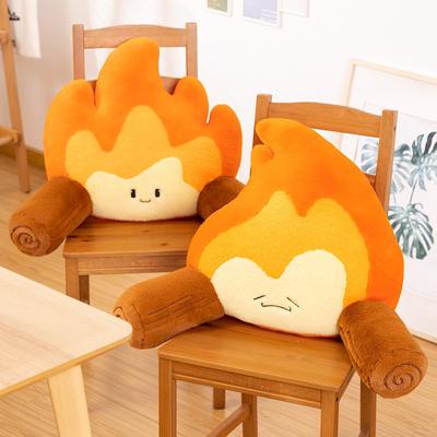 Creative Small Flame Waist Support Plush Toy Waist Support Cushion