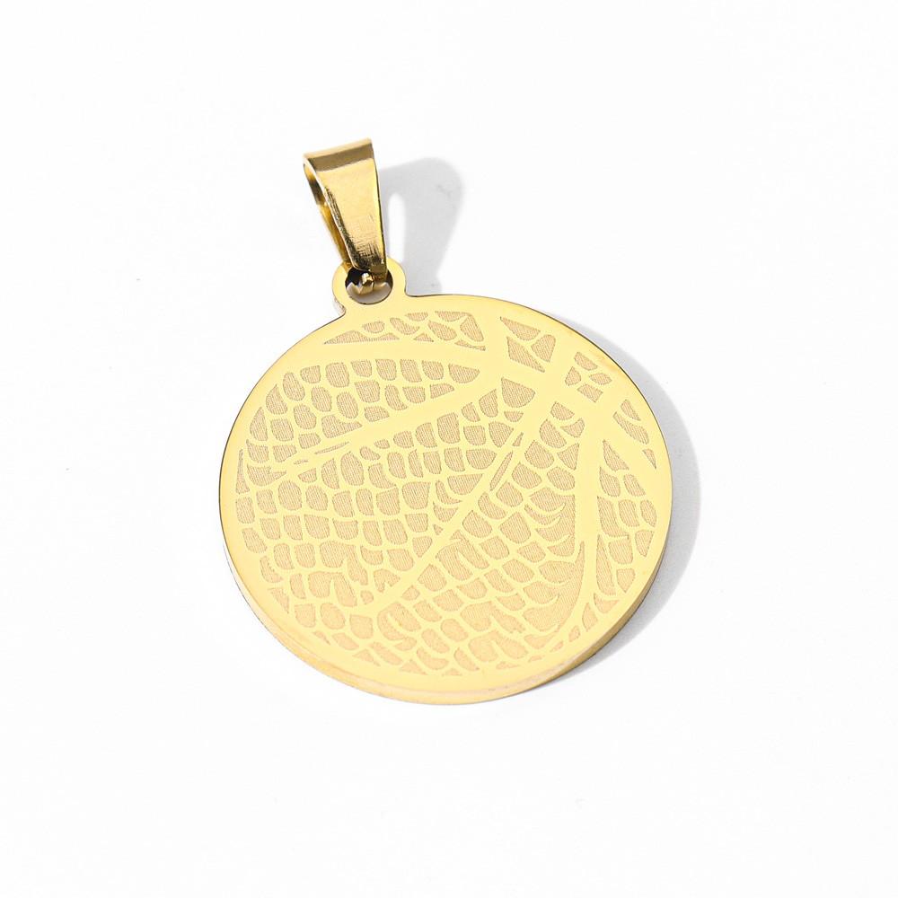 Simple Sunshine Is A Stylish Sports Men's Necklace Basketball Personality Simple Popular Couple Party Holiday Gift Pendant