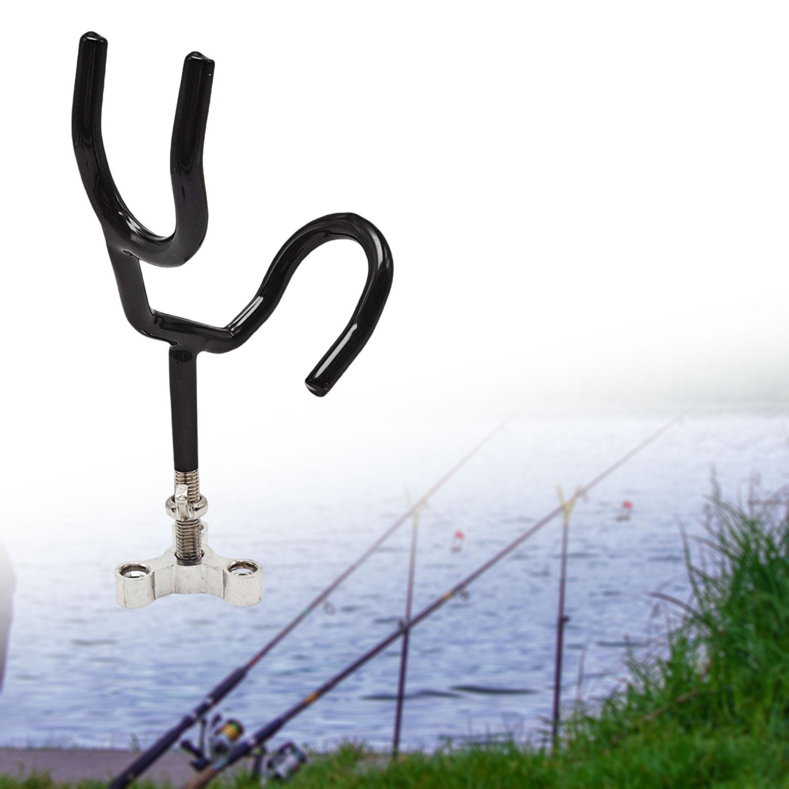 

Fishing Boat Rod Holder, Stably Grip Multipurpose Sturdy with Base, Stainless Steel for Fishing Lovers чорний