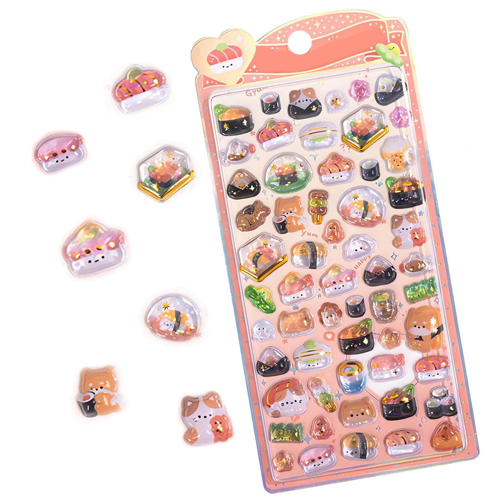 

Botocoo 3D Relief Stickers Reward Stickers for Girls Cute Children s Handmade Decorations DIY Decor Phone Interior Notebook Water Bottle Adhesive