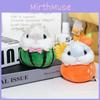 Chaveiro Adorável Mini Hamster de Pelúcia Animal de Pelúcia Macio Pingente de Bolsa Brinquedo Fofo