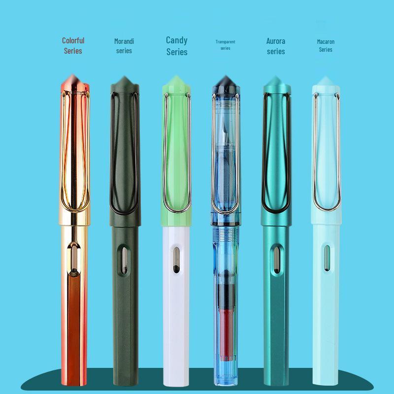 Colorful Ergonomic Fountain Pen for Students - Perfect for Writing Practice and Custom Logo Gifts