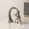 Ceramic Crafts Abstract Twisted Silver Ornaments Twist The Ribbon Arch Decorative Figurines Home Decoration Accessories