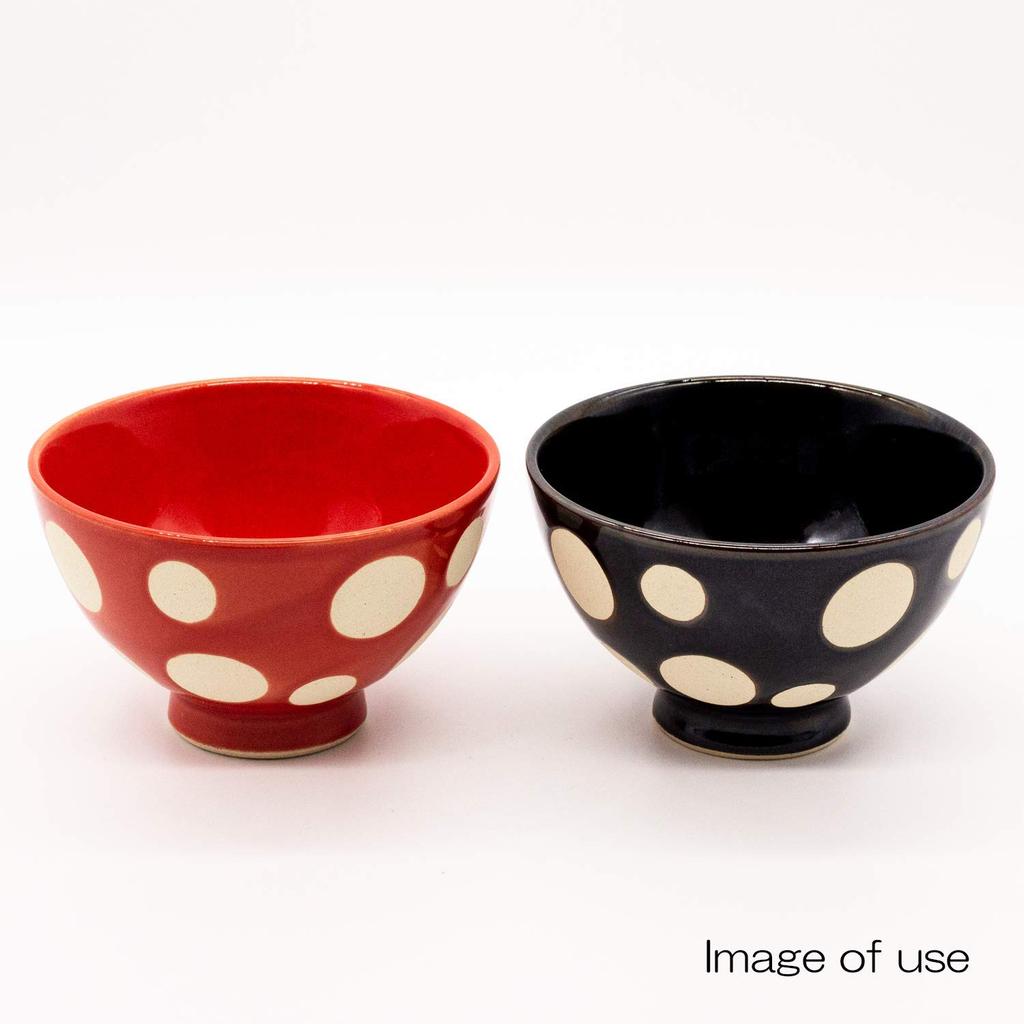 Hasami Chojuro Rice White Polka Made In 477260 Ware, Kiln, Bowl/tea Bowl, 11cm, Dots, Black, Japan,