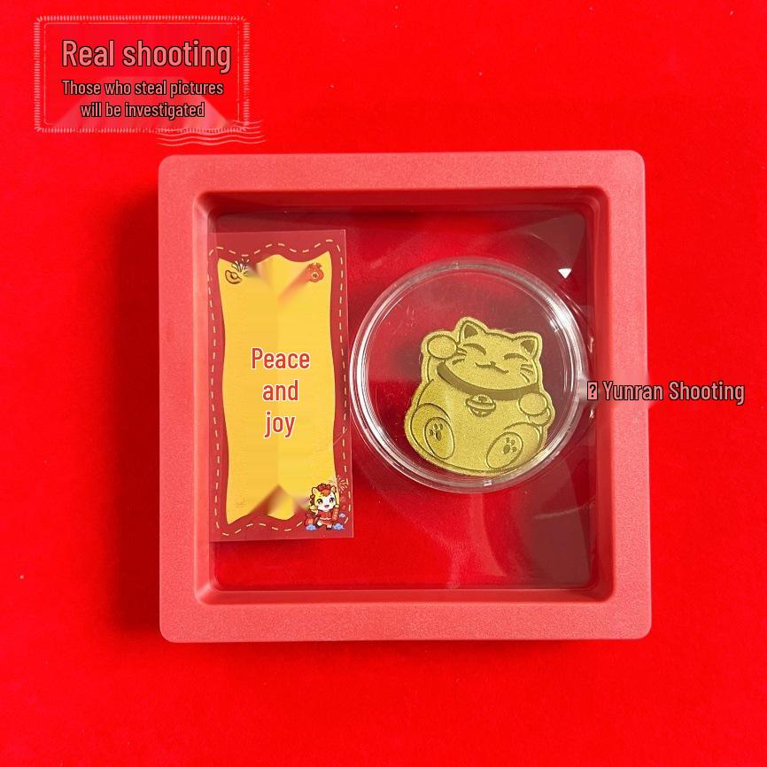 Golden Lucky Cat Sticker Gift Set - Princess Wealth Stickers Collection