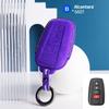 Alcantara For Toyota Rav 4 Xa50 Camry Corolla Suede Car Key Case Shell Remote Cover Keychain Protector Auto Accessories