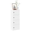 Bookshelf White 40x24x102 cm Engineered Wood