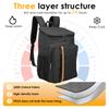 20L Large Capacity Cooler Backpack Lightweight Waterproof Leakproof Cooler Bag Partitioned Hot/Cold Freezer Bag for Tour Picnic