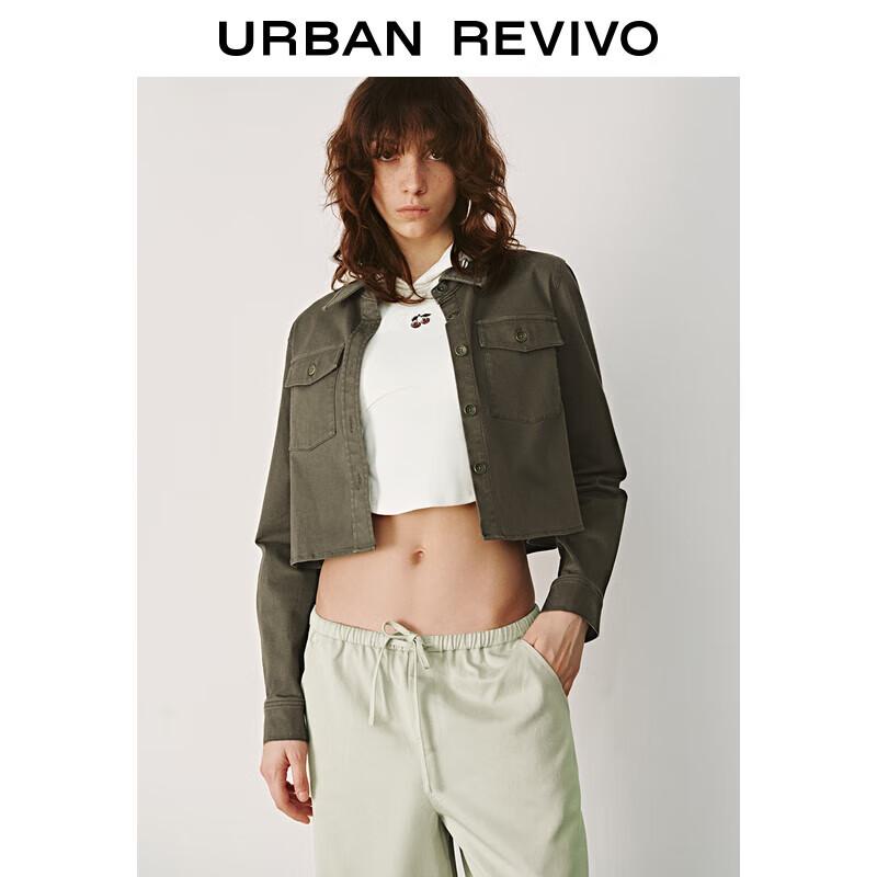 UR Women s Retro Barn Style Casual Long Sleeve Shirt XS