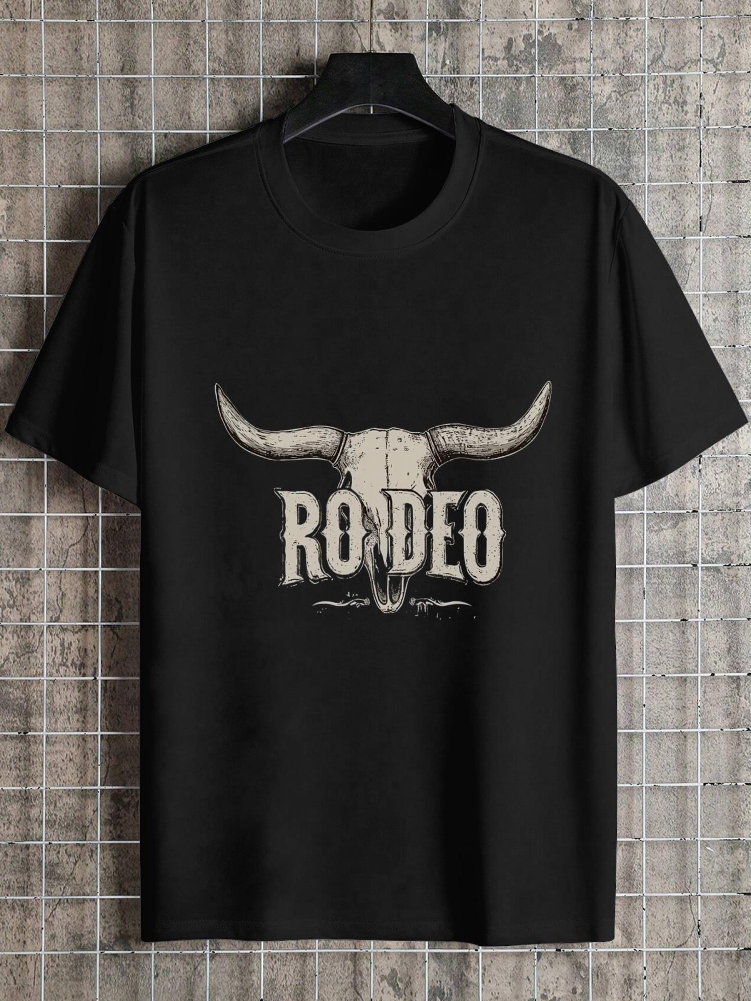 1pc bull skull vintage Western T-shirt XXL