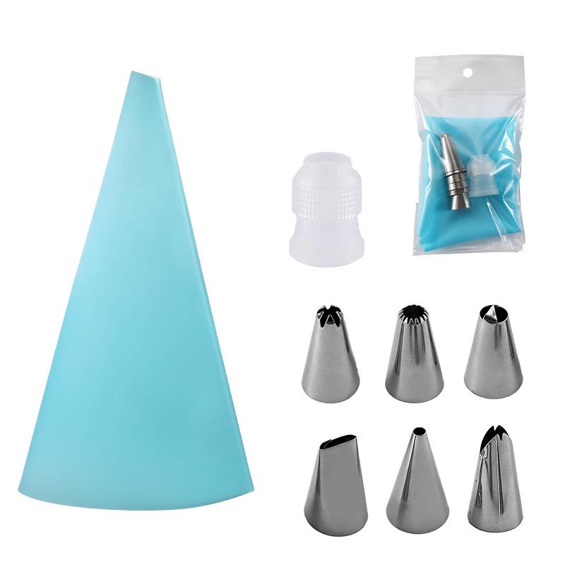 Stainless Steel Cake Decorating Nozzle and Bag Set - Baking Tools for Cream and Cake Making