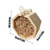 Bee Houses For The Garden Wooden Bee Hive Pollinating Palace Butterfly House Wasp Habitat For Garden Balcony Backyard Outside