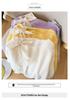 2025 Soft Purple Lace Bow Tie Knit Pullover for Spring & Autumn