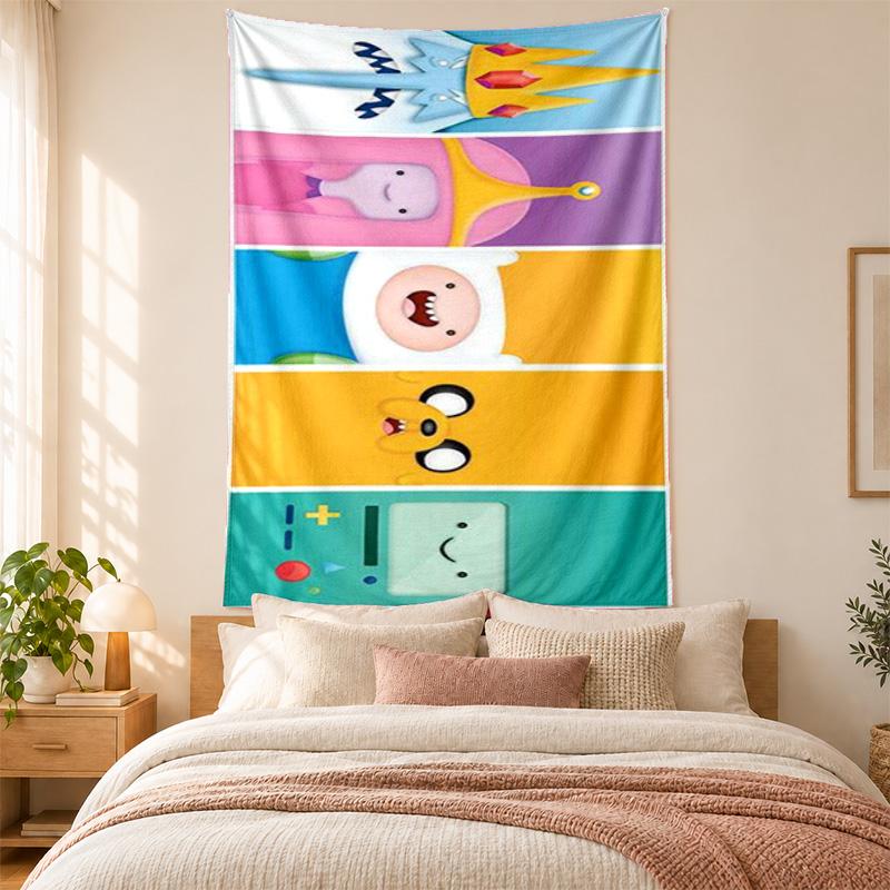 Adventure Time Tapestry Highquality for Decorating Living Room Bedroom Dorm Walls Ideal As Bedroom Wallart Orholiday Gift