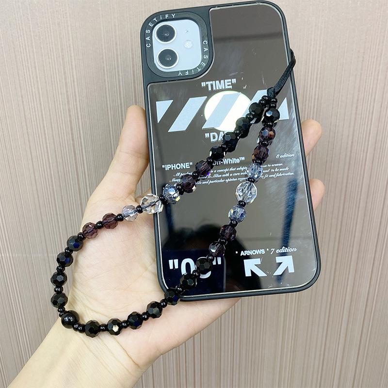 KKBEAD European & American Style Crystal Bead Phone Lanyard