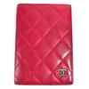 CC CC Mark Logo Matelasse Quilted Bi-fold Cover Stationery Passport Case