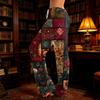 Women's Casual, Fashionable, Retro-print Loose-fitting Loungewear Pajamas