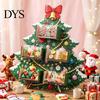 Acrylic Dessert Organizer for Parties Christmas Tree Wooden Candy Display Stand, Drawer Dustproof Snack Box Party Table, Holiday Treat Holder, Festive