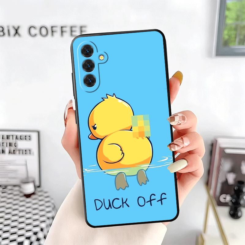 Funny Cute Cartoon Duck Soft Phone Case for Samsung A17 A37 A57 A16 A26 A36 A56 A15 A25 A35 A55 A14 A24 A34 A54 A13 A23 A33 A53