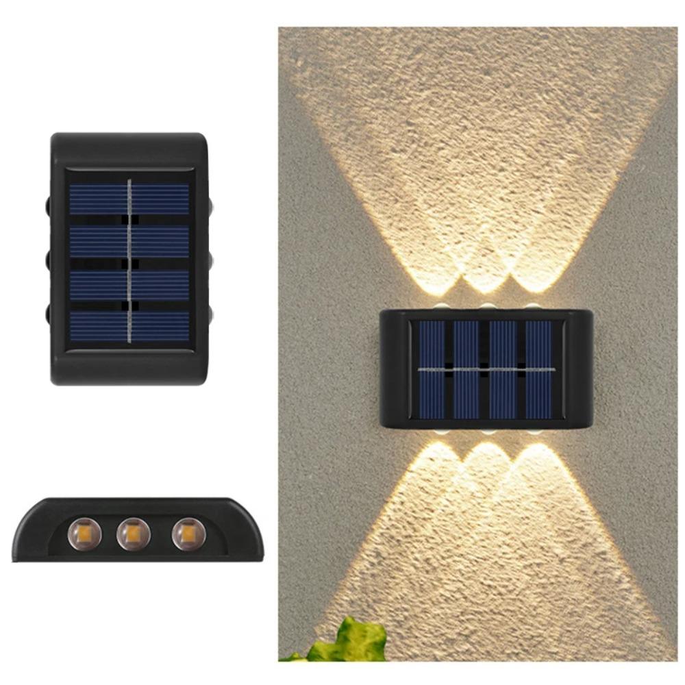 Solar LED Light, Outdoor Waterproof Wall Lamp, Dusk to Dawn Fence Lighting for Summer Garden Yard Porch Walkway Camping Home