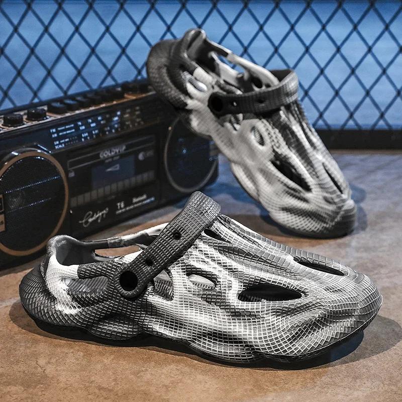 

Мягкие мужские тапочки для ходьбы по дому, дизайнерская обувь для мужчин, оригинальные мужские тапочки, роскошные летние туфли 2024 года, распродажа, дом 41