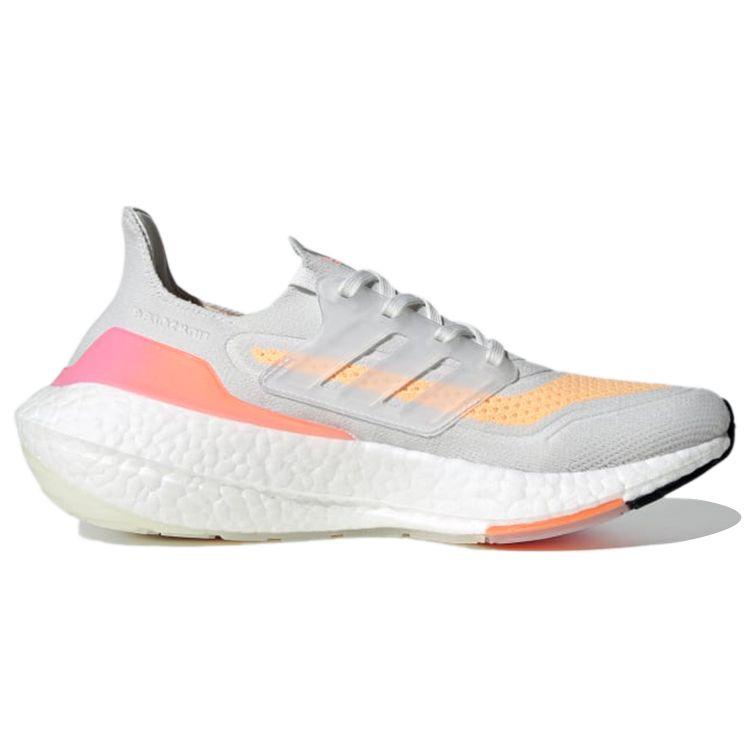 Adidas  UltraBoost 21 White Acid Orange Women Sneakers Crystal-White FY0400