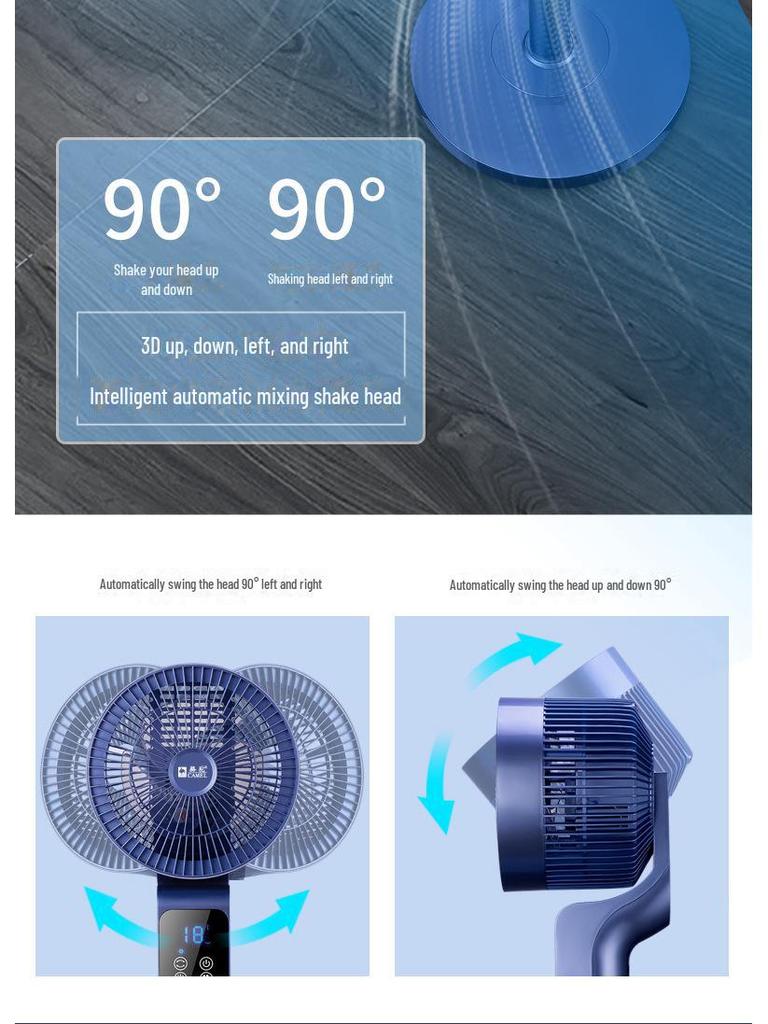 Ventilatore a circolazione d'aria Camel a 36 velocità DC con controllo vocale, aromaterapia, telecomando e convezione a turbina