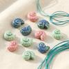 Glazed Snail Ceramic Beads Retro DIY Jewelry Making Pendant Conch Spacer Porcelain Beads  Craft