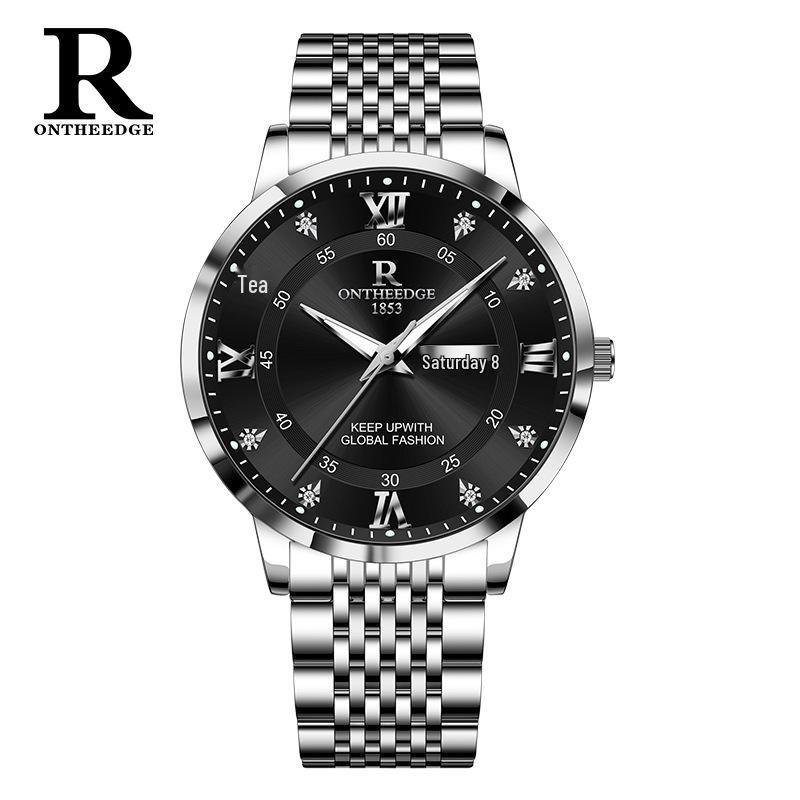 

Kuaishou Men s Waterproof Luminous Ultra-Thin Quartz Wristwatch, Korean Style for Students