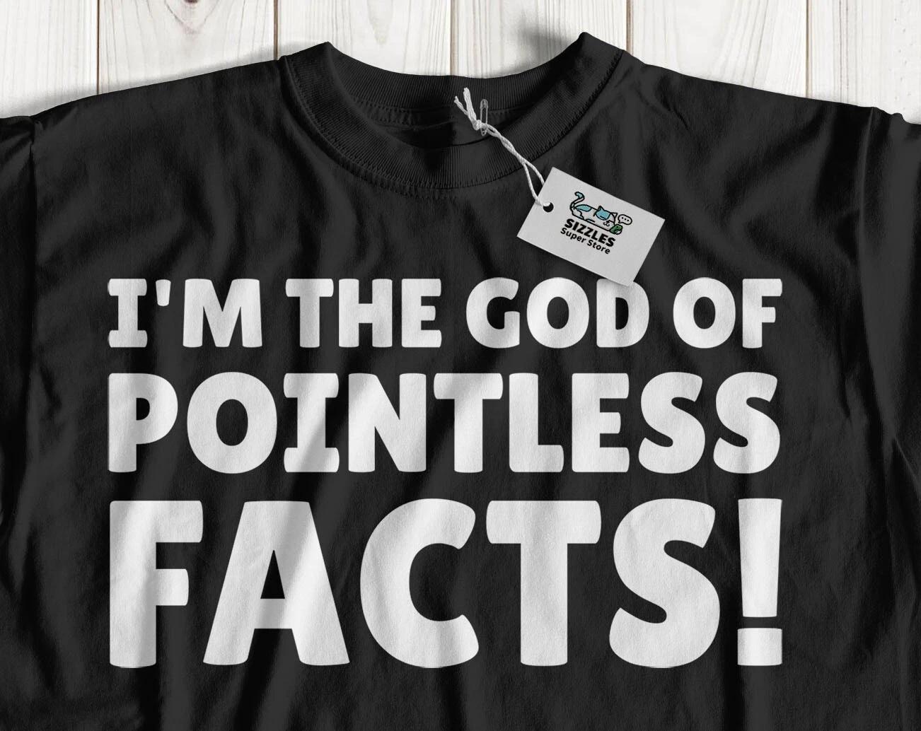 Unisex Funny Trivia Know It All T-Shirt General Knowledge Random Facts Gifts 4XL