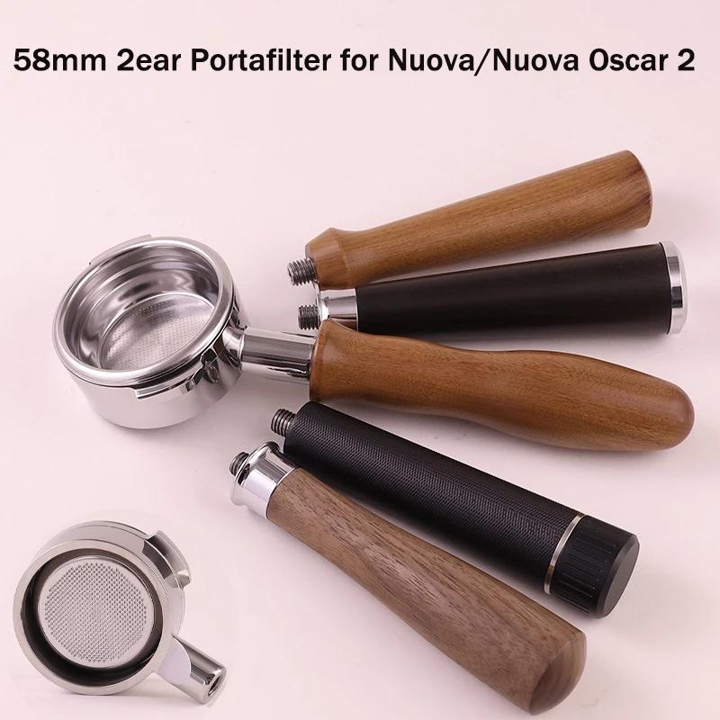 18mm 1ear Stainless Steel Portafilter for Nuova/Black Eagle/White Eagle/Nuova Oscar 1 Espresso Bottomless Handle Filter Tool