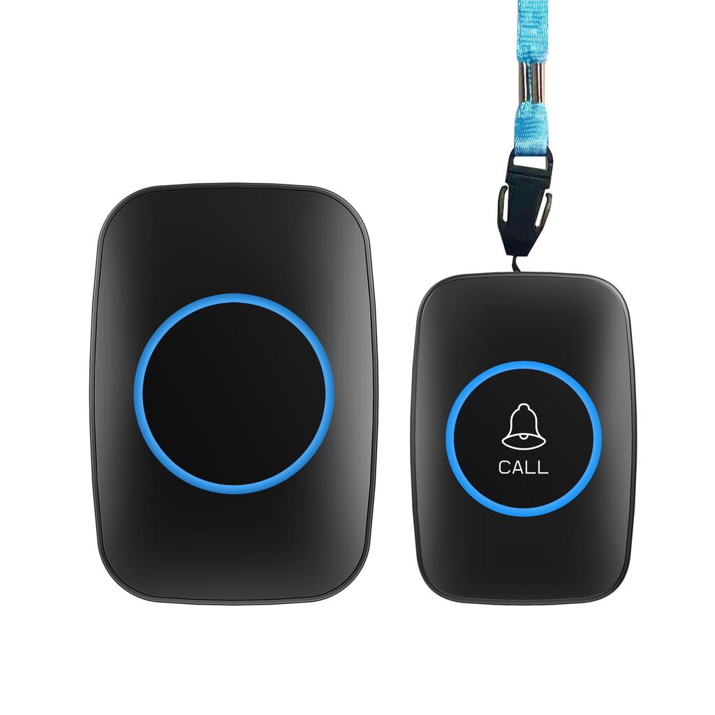 Elderly Wireless SOS Call Button for Home - Long-Distance Alarm & Bedside Caregiver Alert