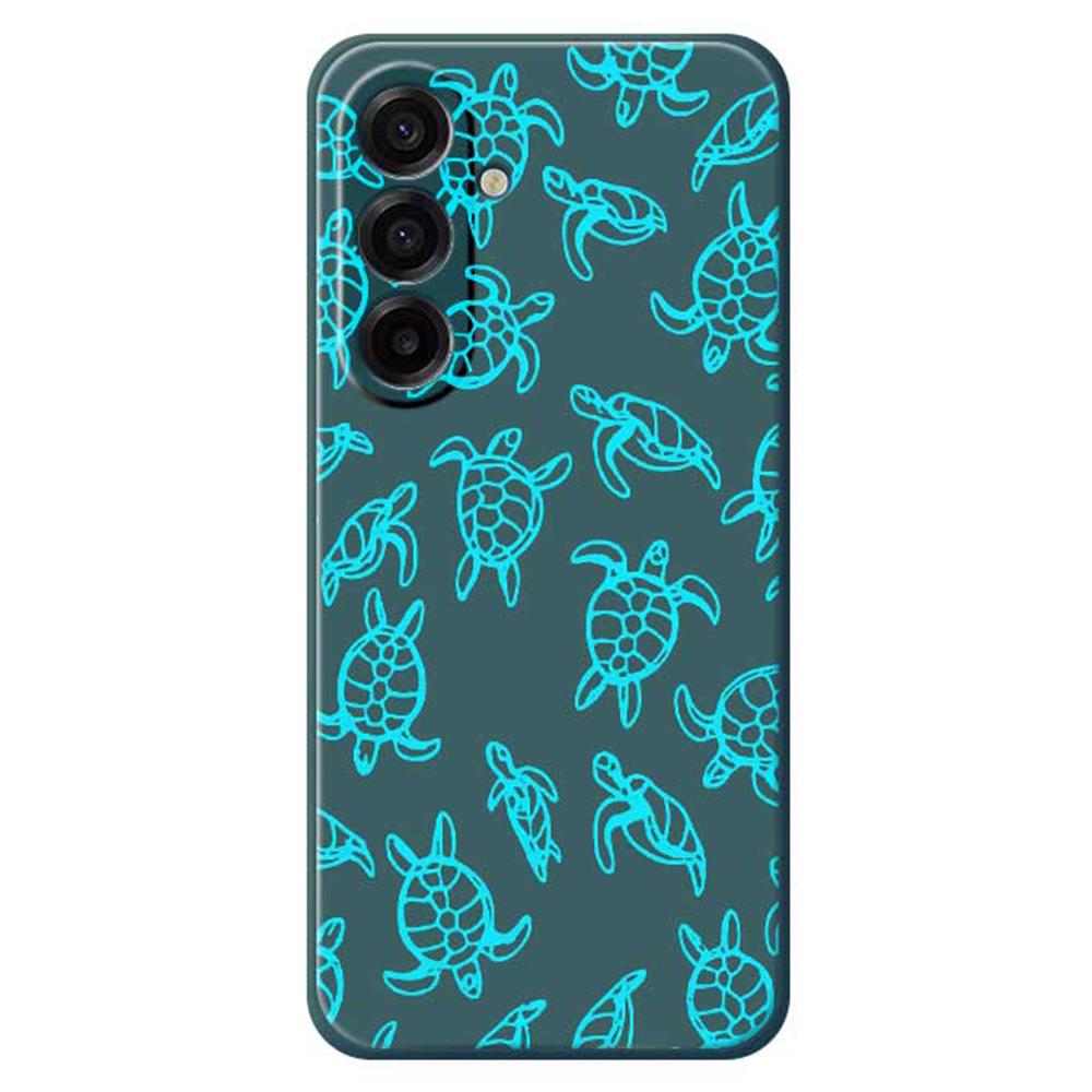 For Samsung Galaxy A17 5G Case Tortoise Pattern Printing Straight Edge TPU Phone Back Cover