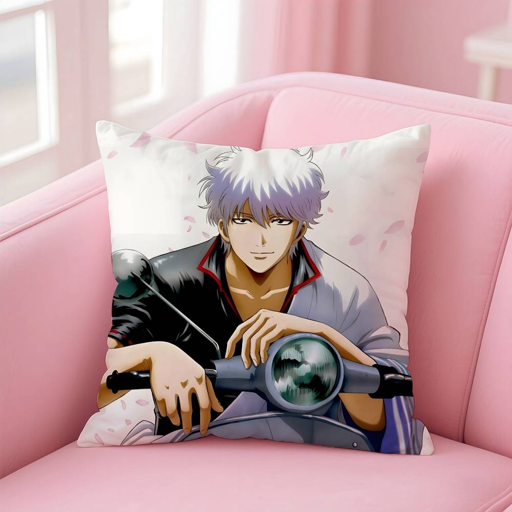 Anime G-GINTAMA Pillow Case pattern printing pillowcase living room sofa cushion cover bedroom room decor