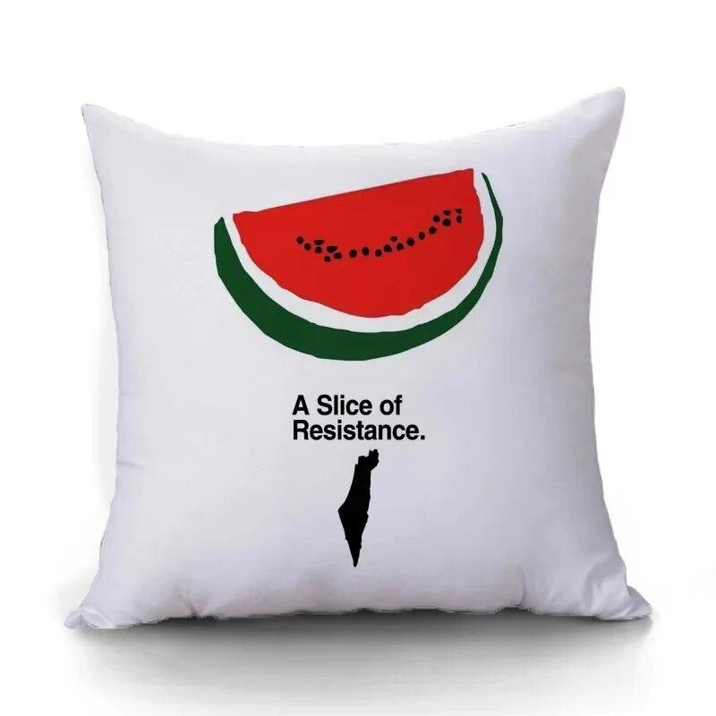 

Наволочка Peace Love для домашнего декора, черная, зеленая, красная наволочка с флагом арбуза, декоративная квадратная наволочка 40x40cm