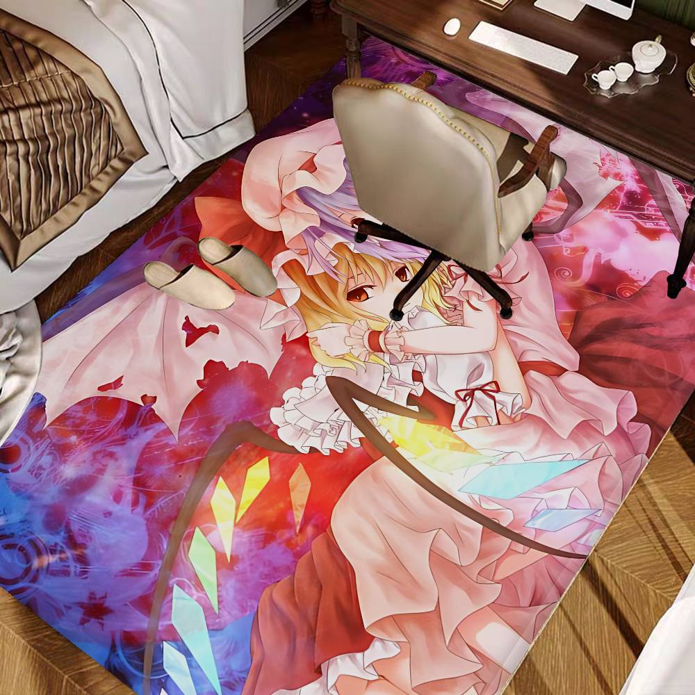 Classic T-Touhou P-Project Game Door Mat Kids Room Bedroom Decoration Balcony Anti-Slip Doormat Living Room Doormat Area Rug