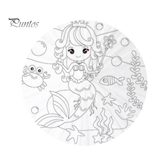 27/41CM DIY Hand-Painting Paper Umbrella Chinese Style Decorative Oil-paper Umbrella with Wooden Handle Kids Coloring Oriental Umbrella Crafts