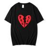 Maycaur New Finger Heart T Shirt Women Tops Korean Ulzzang Graphic Tees Women Fashion Womens T Shirts 90s Girls Black Shirt