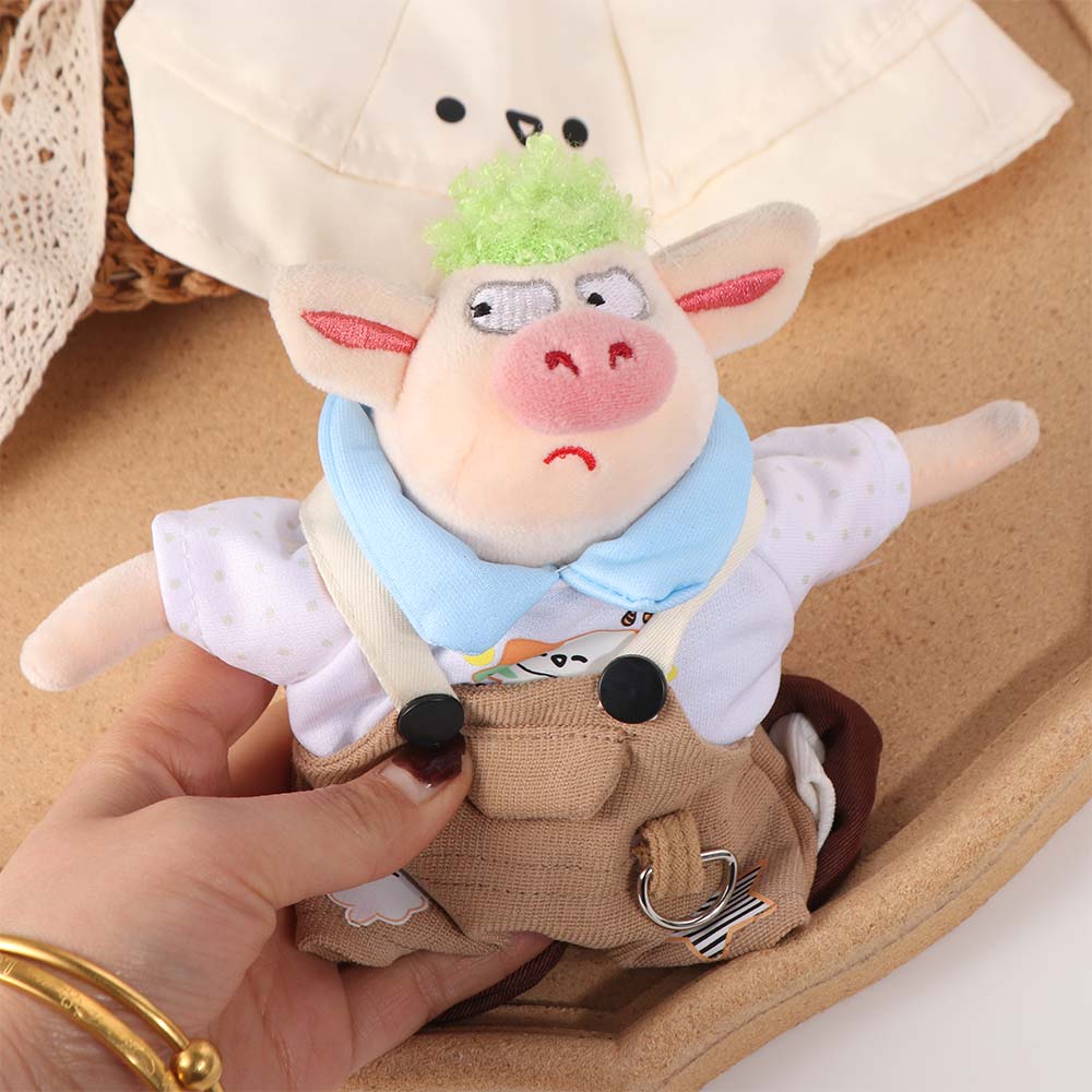 1 set Bear Hat Cotton Doll's Clothes Outfit Plush Doll Clothes  20cm Cotton Doll