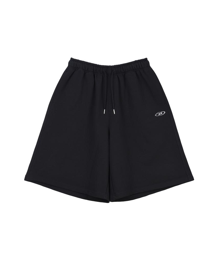 BORN TO WIN Chrome B Logo Half Pants Long Ver [Black]