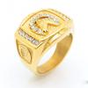 Kalen Stainless Steel 3D Goddess Face Ring Gold Plated Vintage Greek Mythology Snake Hair Gorgon Statement Anillos Rock Jewelry