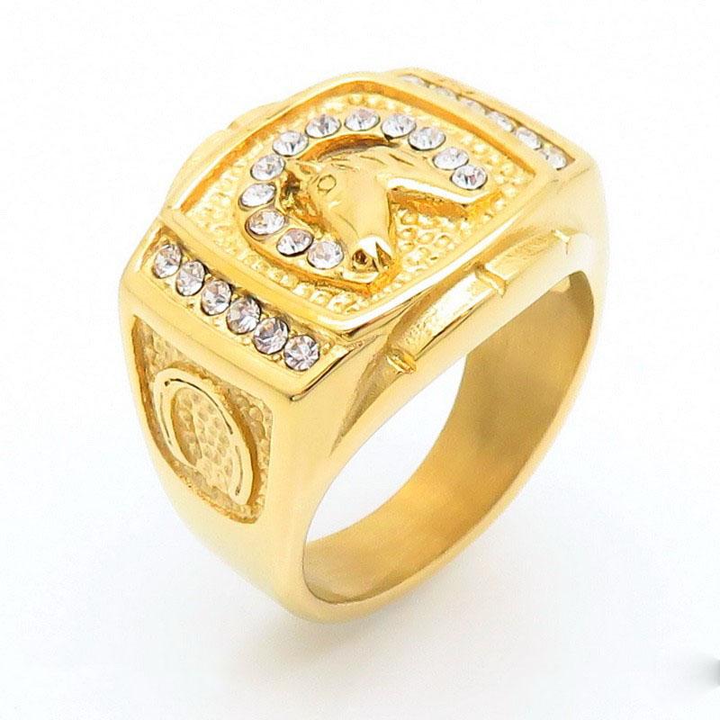 Kalen Stainless Steel 3D Goddess Face Ring Gold Plated Vintage Greek Mythology Snake Hair Gorgon Statement Anillos Rock Jewelry