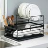Foldable Countertop Dish Drying Rack with Knife Holder