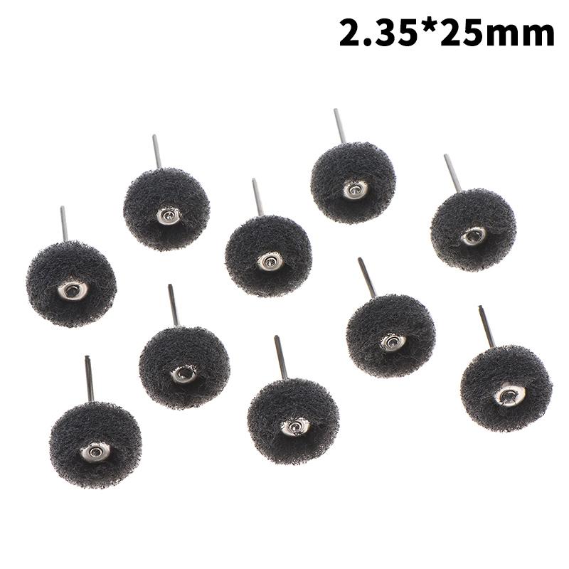 10Pcs Mini Drill Abrasive Brush Fiber Scouring Wheel Pad Cleaning Polishing Sanding Head Electric Grinder Brushes Rotary Tools