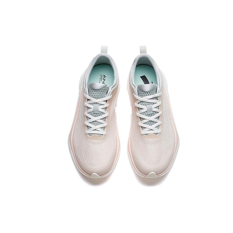 Anta Four Generations Of Hydrogen Running Shoes Women's Low Top White Pale Pink/White Gray Green 122225541-6