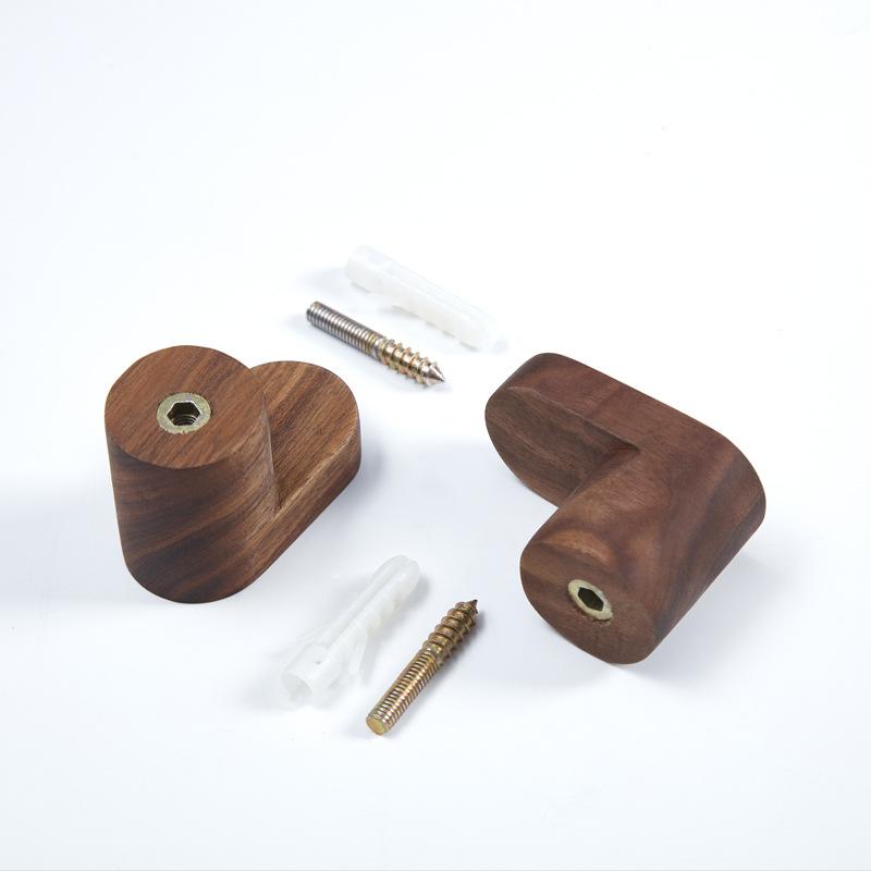 Wooden Hook Key Decorative Holder Door Hanger Wall Coat Rack Multi-Purpose Kitchen Bathroom Accessories Storage Gadgets Organize